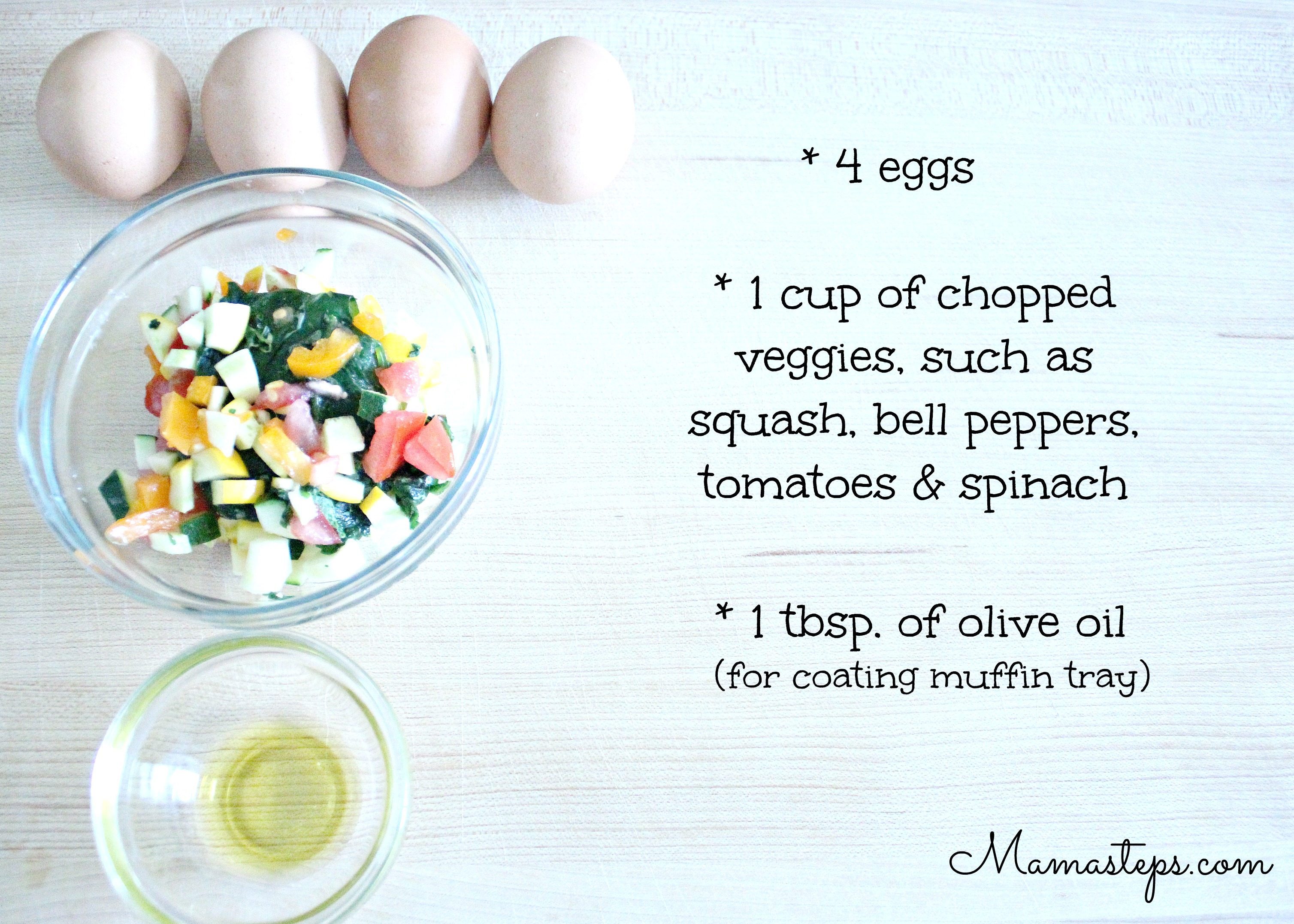 veggie egg muffins ingredients